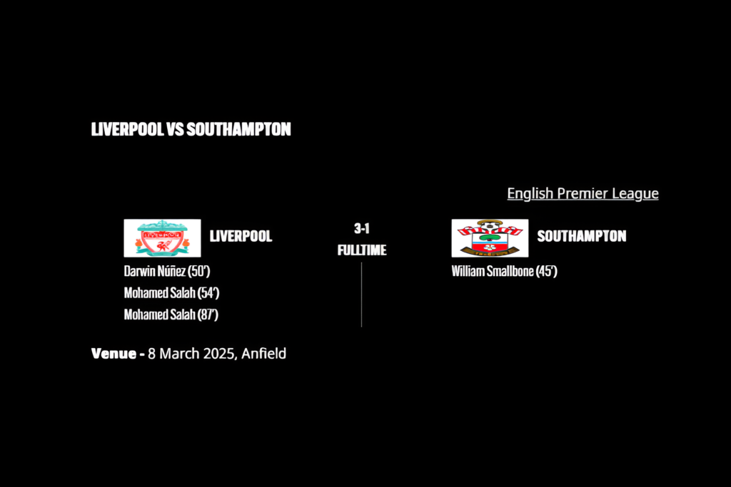 Liverpool vs Southampton